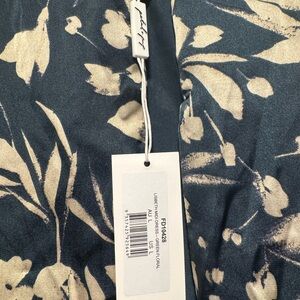 Liberty Floral Midi Dress - Blue and Cream